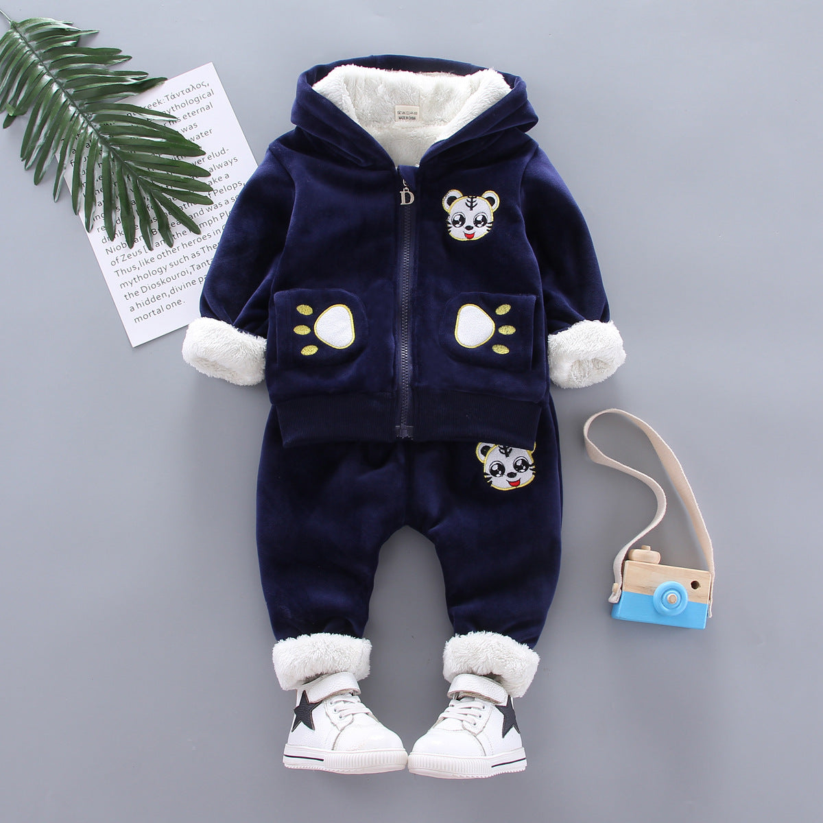 Kids Hooded Sports Tracksuit | Cotton 2-Piece Set for Boys & Girls