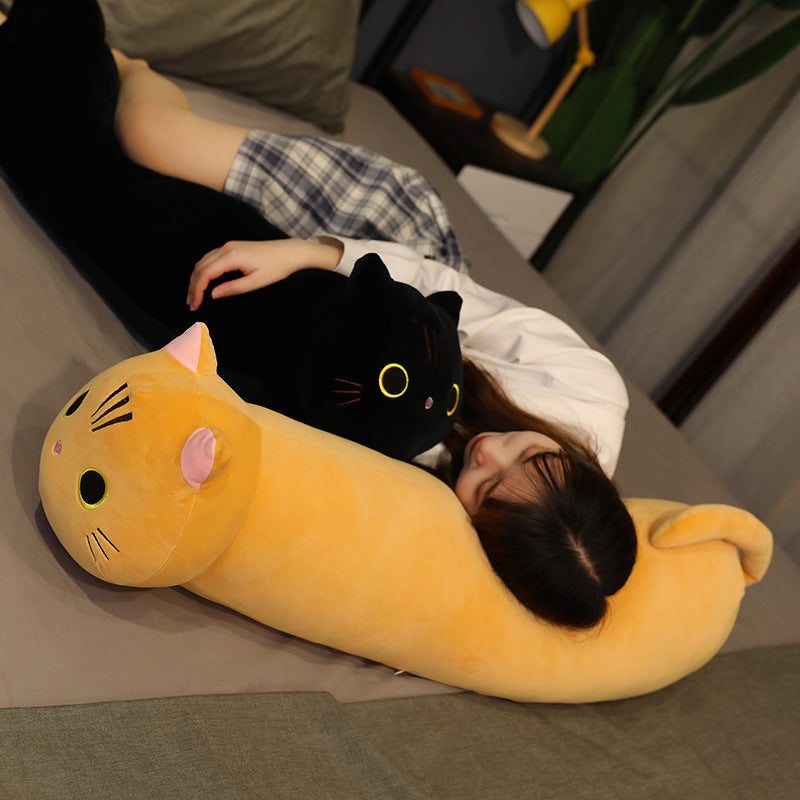 Cartoon Cat Plush Toy – Stuffed Animal Pillow Cushion (4 Colors, 5 Sizes)
