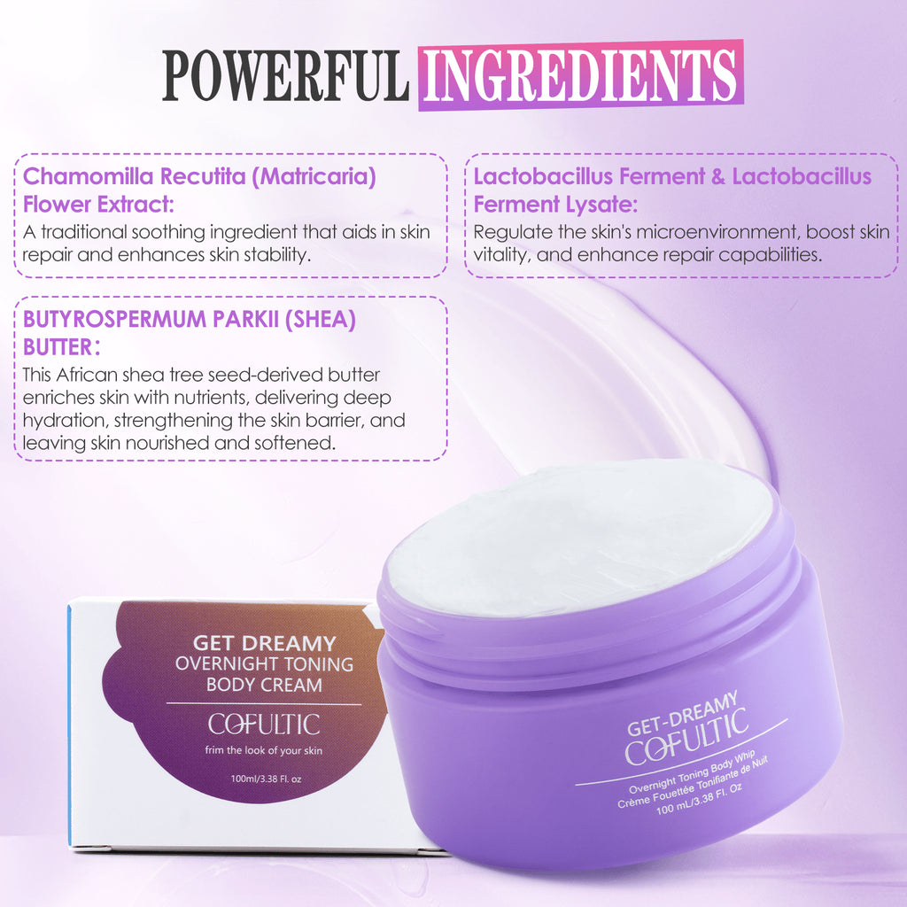 Cofultic Night Sleep Tightening Cream | Overnight Firming & Anti-Wrinkle Body Cream