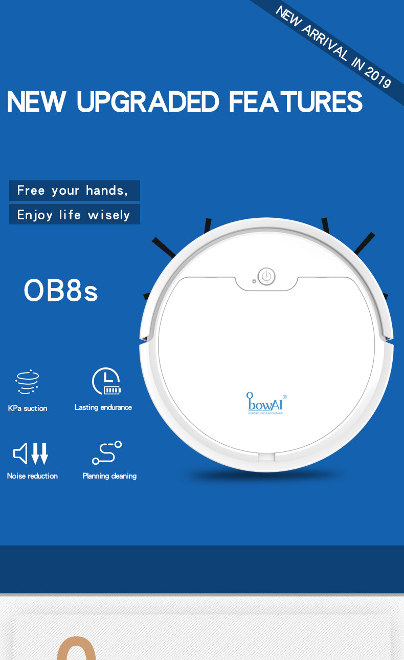 Smart Robot Vacuum Cleaner – 1500Pa Suction, 150m² Coverage