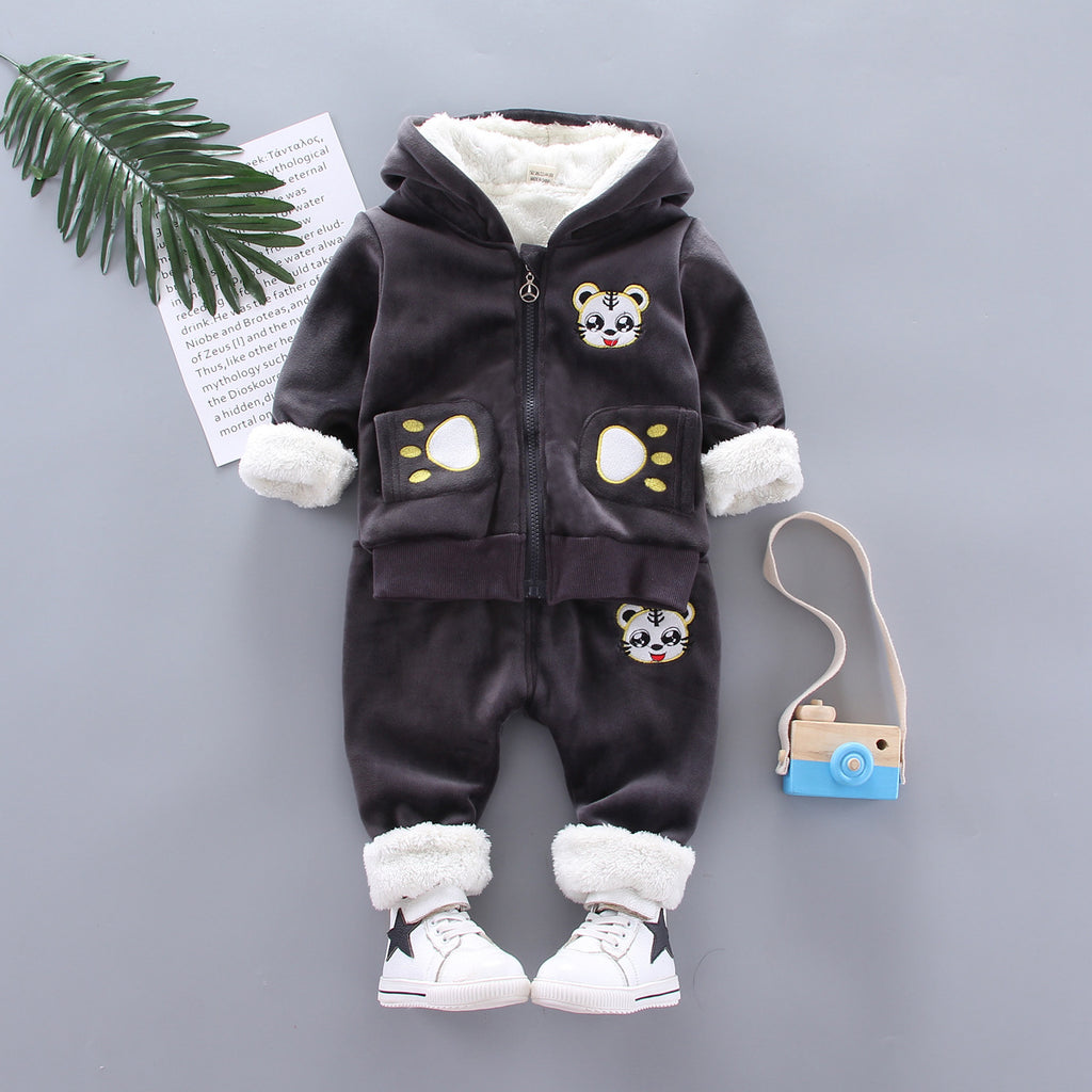 Kids Hooded Sports Tracksuit | Cotton 2-Piece Set for Boys & Girls