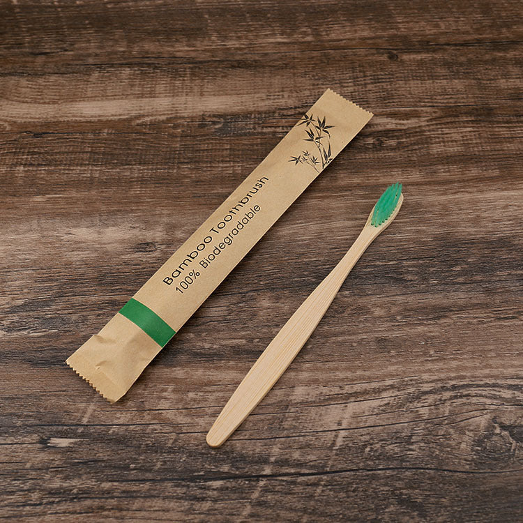 Natural Bamboo Toothbrush Set | Eco-Friendly Soft Charcoal Bristles