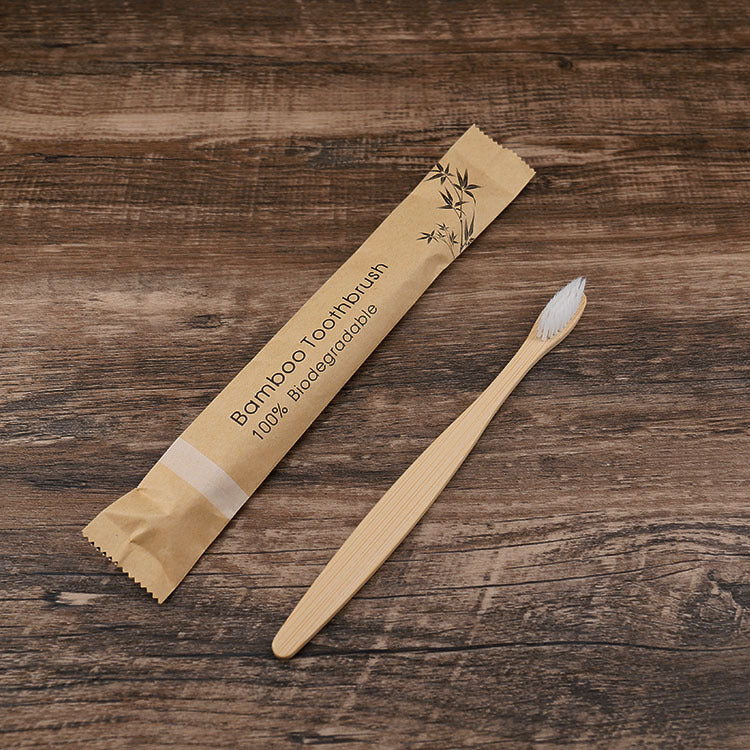 Natural Bamboo Toothbrush Set | Eco-Friendly Soft Charcoal Bristles