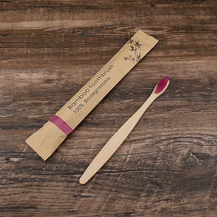 Natural Bamboo Toothbrush Set | Eco-Friendly Soft Charcoal Bristles
