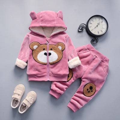 Kids Hooded Sports Tracksuit | Cotton 2-Piece Set for Boys & Girls