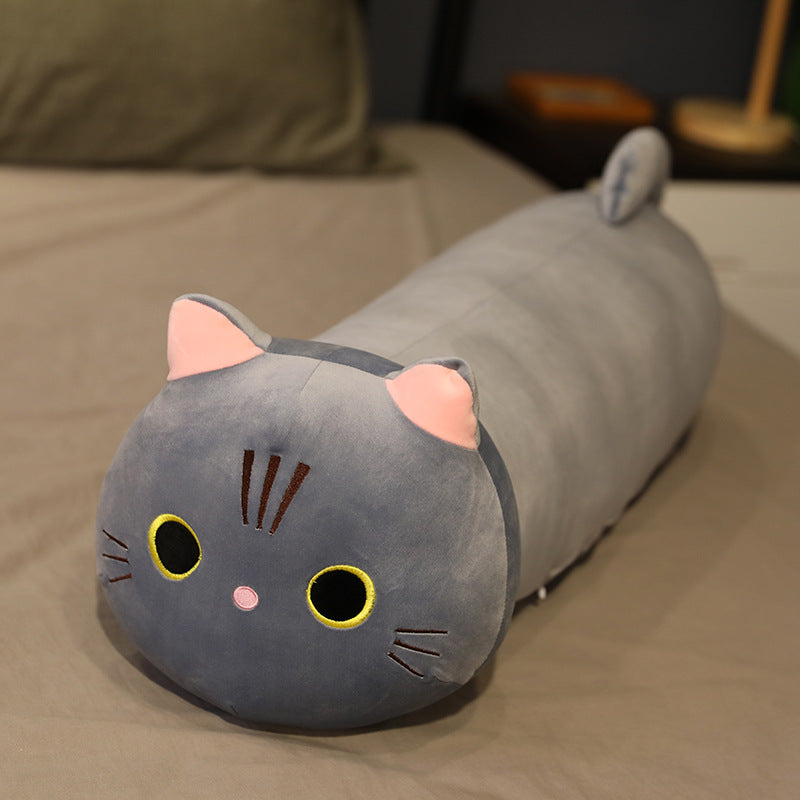 Cartoon Cat Plush Toy – Stuffed Animal Pillow Cushion (4 Colors, 5 Sizes)