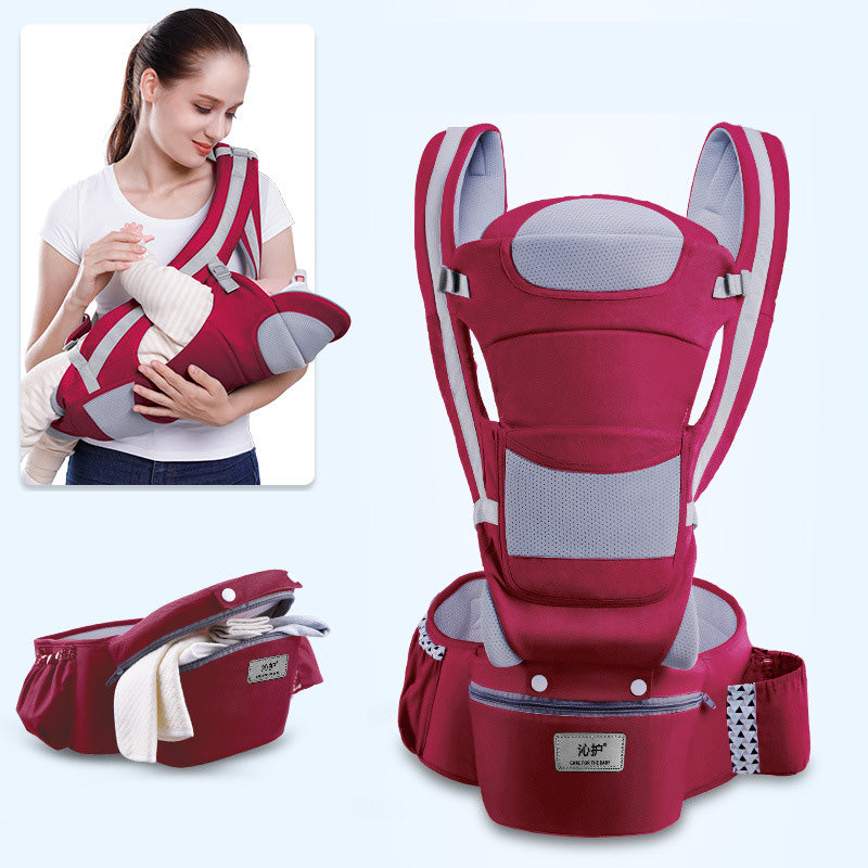 3-in-1 Ergonomic Baby Carrier with Hip Seat – 0 to 48 Months