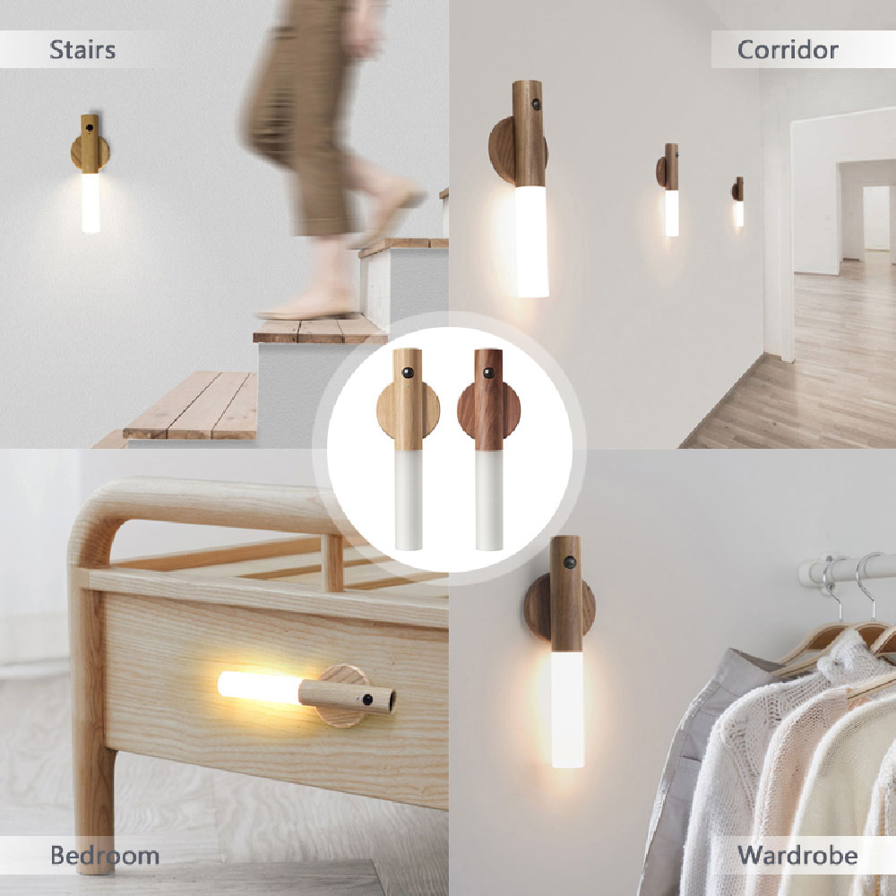 Auto LED Motion Sensor Night Light | USB Magnetic Wireless Wall Lamp