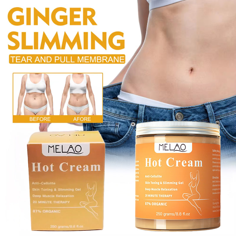 Fat Burner Anti-Cellulite Hot Cream | Slimming Body Gel with Natural Ingredients