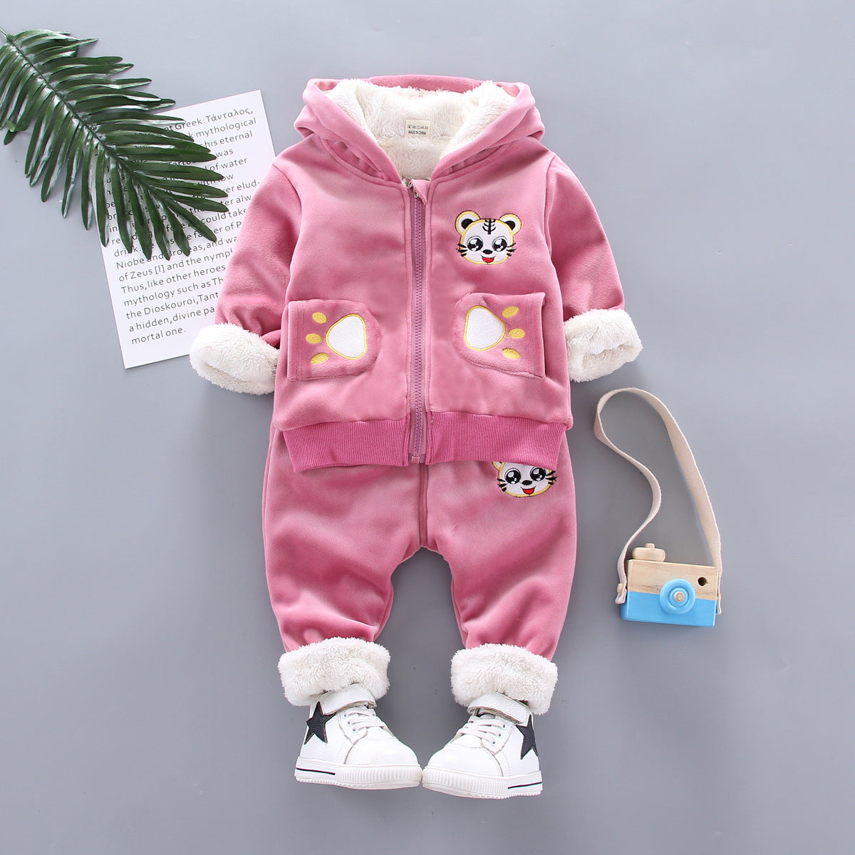 Kids Hooded Sports Tracksuit | Cotton 2-Piece Set for Boys & Girls