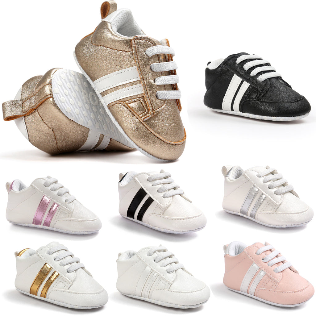 Baby & Toddler Moccasin Shoes – Soft PU Leather Non-Slip First Walkers (19 Styles, 3 Sizes)