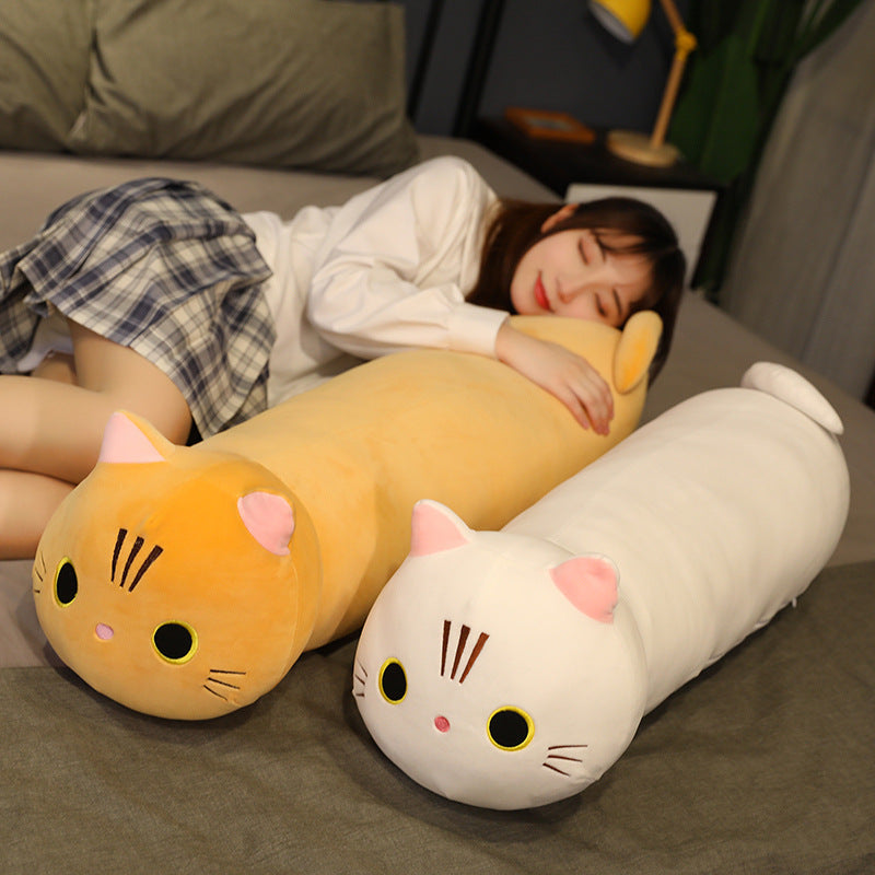 Cartoon Cat Plush Toy – Stuffed Animal Pillow Cushion (4 Colors, 5 Sizes)