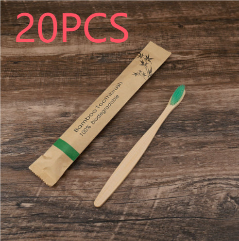 Natural Bamboo Toothbrush Set | Eco-Friendly Soft Charcoal Bristles