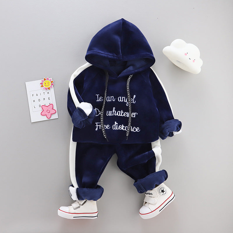 Kids Hooded Sports Tracksuit | Cotton 2-Piece Set for Boys & Girls