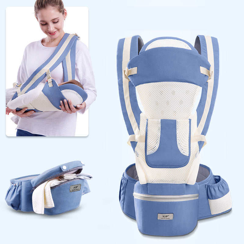 3-in-1 Ergonomic Baby Carrier with Hip Seat – 0 to 48 Months