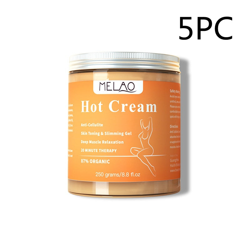 Fat Burner Anti-Cellulite Hot Cream | Slimming Body Gel with Natural Ingredients