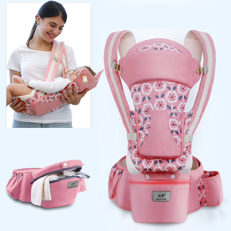 3-in-1 Ergonomic Baby Carrier with Hip Seat – 0 to 48 Months