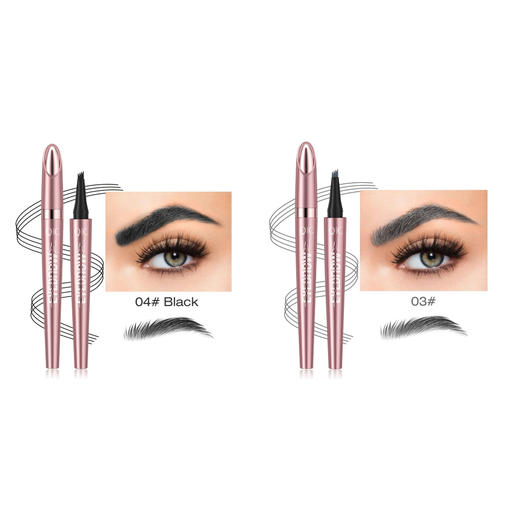Waterproof Four-Fork Liquid Eyebrow Pencil | Long-Lasting Natural Brow Filler