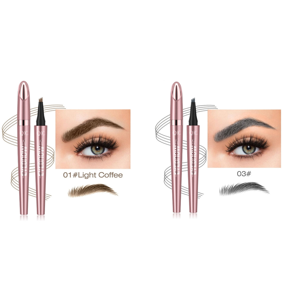 Waterproof Four-Fork Liquid Eyebrow Pencil | Long-Lasting Natural Brow Filler