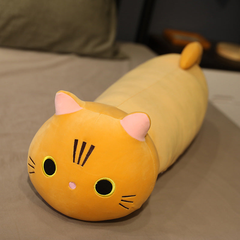 Cartoon Cat Plush Toy – Stuffed Animal Pillow Cushion (4 Colors, 5 Sizes)
