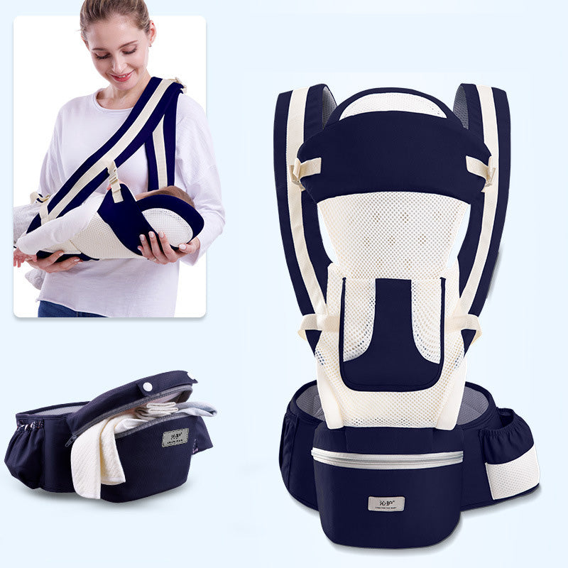 3-in-1 Ergonomic Baby Carrier with Hip Seat – 0 to 48 Months