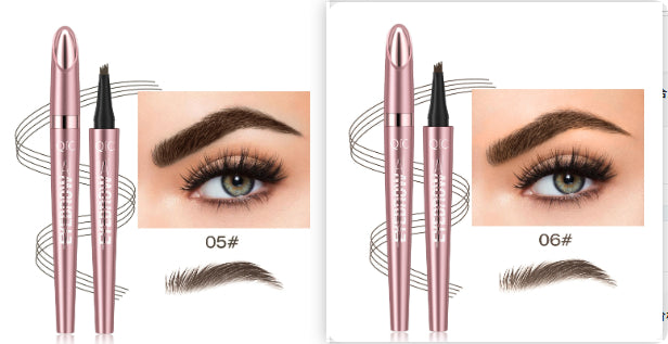 Waterproof Four-Fork Liquid Eyebrow Pencil | Long-Lasting Natural Brow Filler