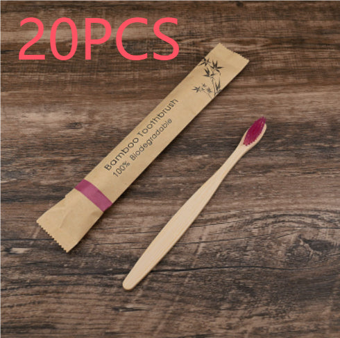 Natural Bamboo Toothbrush Set | Eco-Friendly Soft Charcoal Bristles