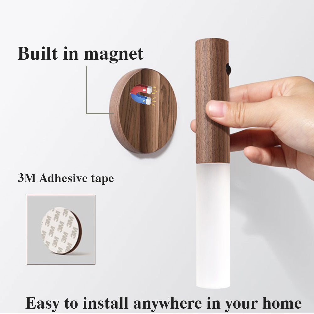 Auto LED Motion Sensor Night Light | USB Magnetic Wireless Wall Lamp