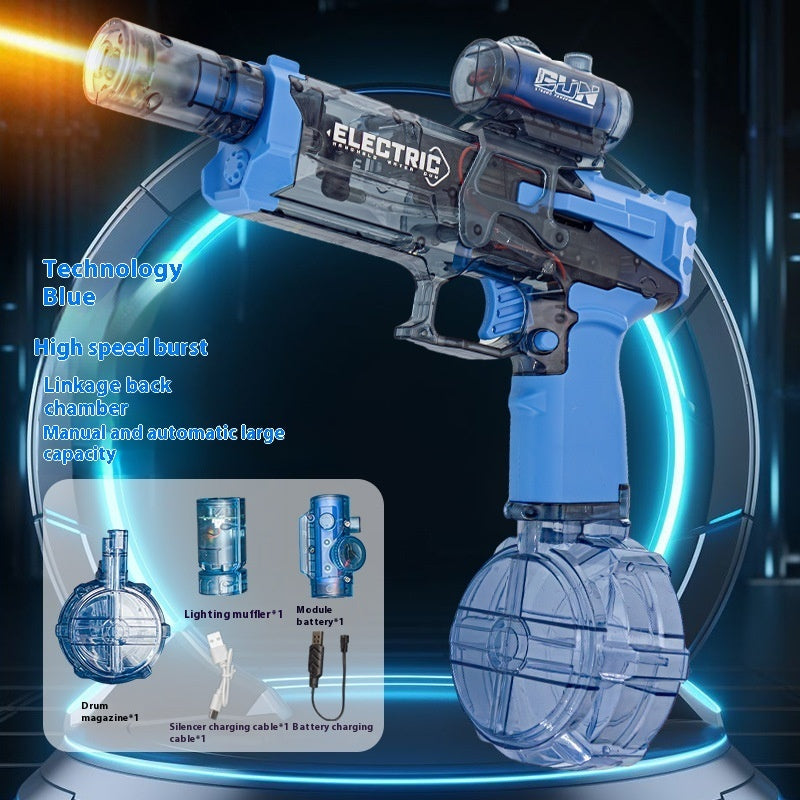 Fire Rat Electric Water Pistol | Full-Auto Light-Up Water Gun for Kids