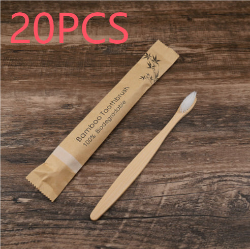 Natural Bamboo Toothbrush Set | Eco-Friendly Soft Charcoal Bristles