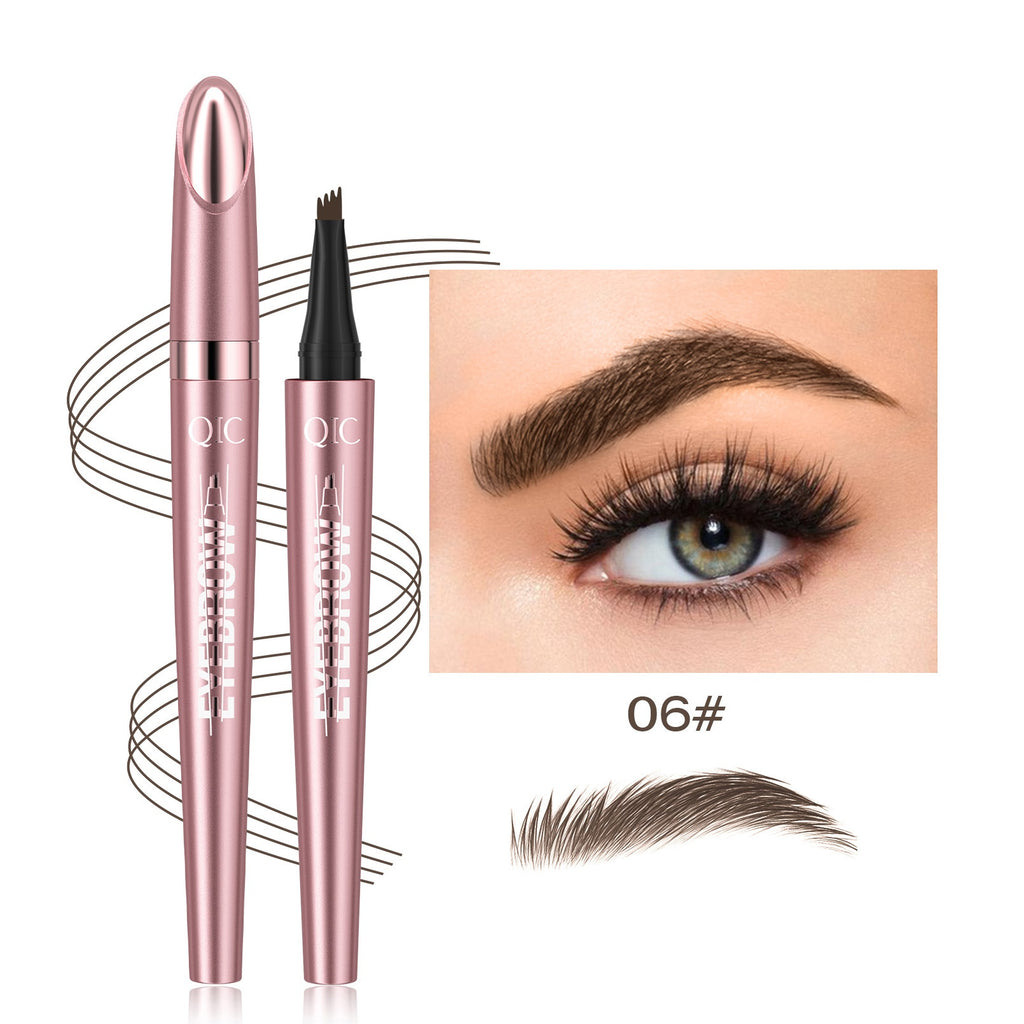 Waterproof Four-Fork Liquid Eyebrow Pencil | Long-Lasting Natural Brow Filler