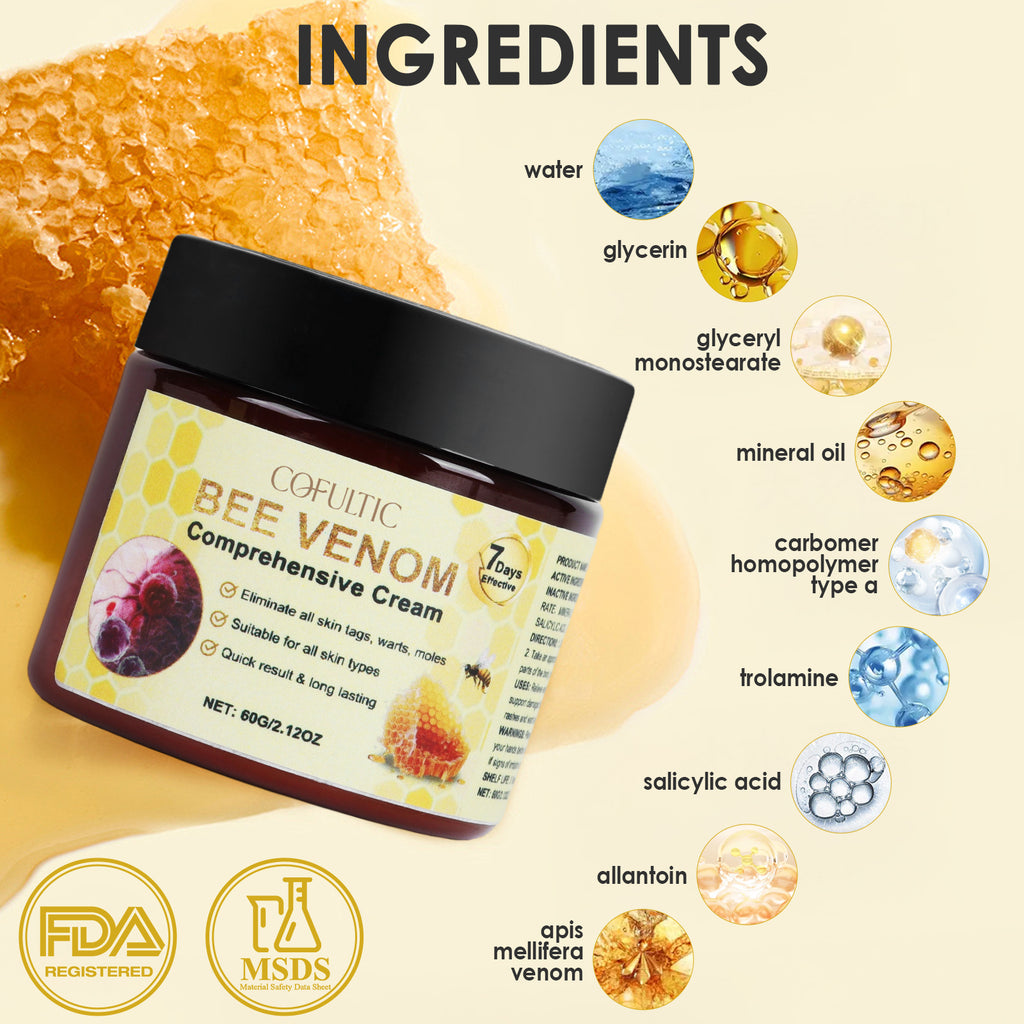 Cofutic Bee Venom Skin Care Cream | Hydrating Anti-Ageing Body Cream 60g