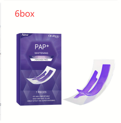 Purple Whitening Teeth Strips | Dry-Application No-Mess Teeth Whitener