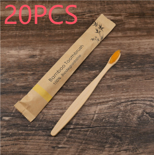 Natural Bamboo Toothbrush Set | Eco-Friendly Soft Charcoal Bristles