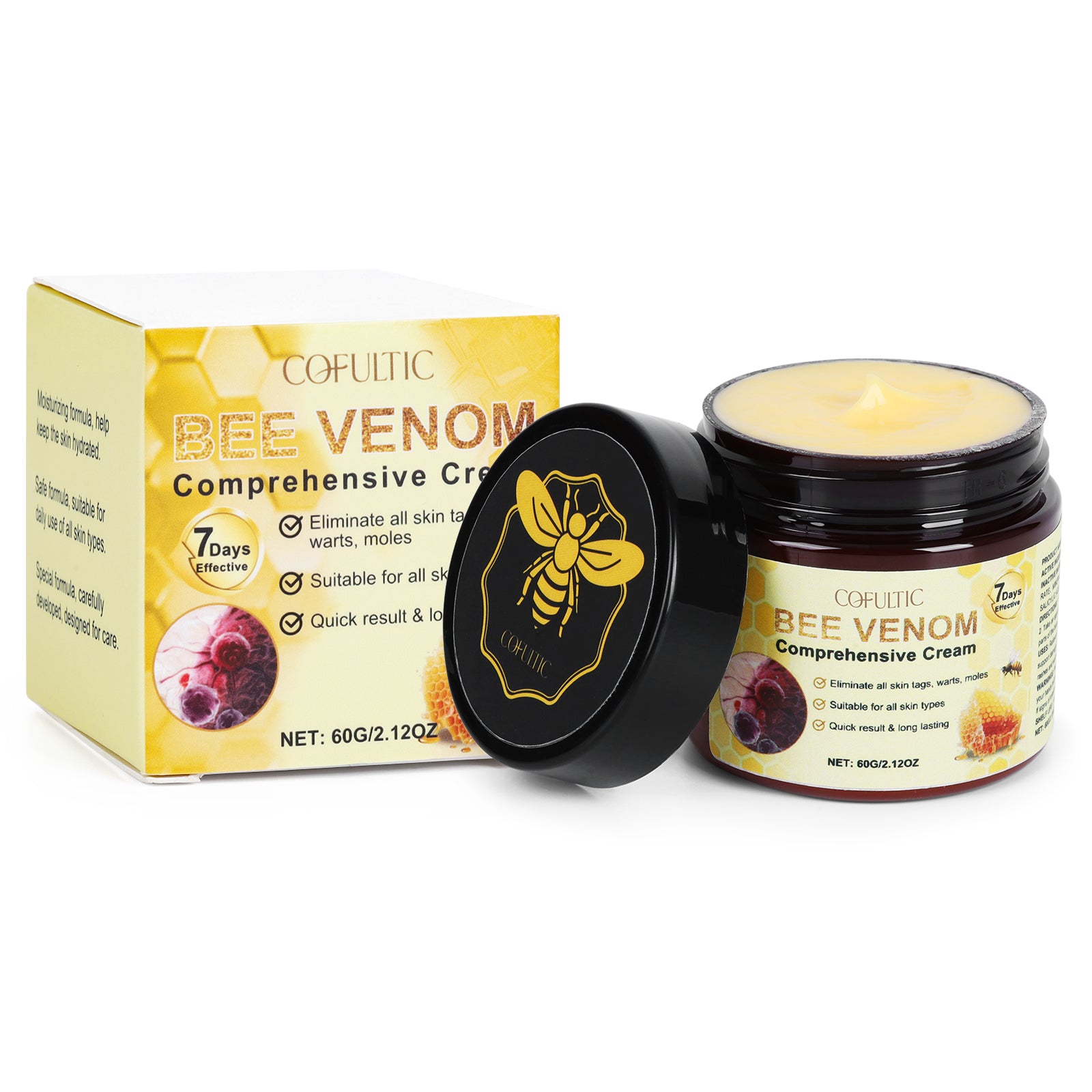 Cofutic Bee Venom Skin Care Cream | Hydrating Anti-Ageing Body Cream 60g